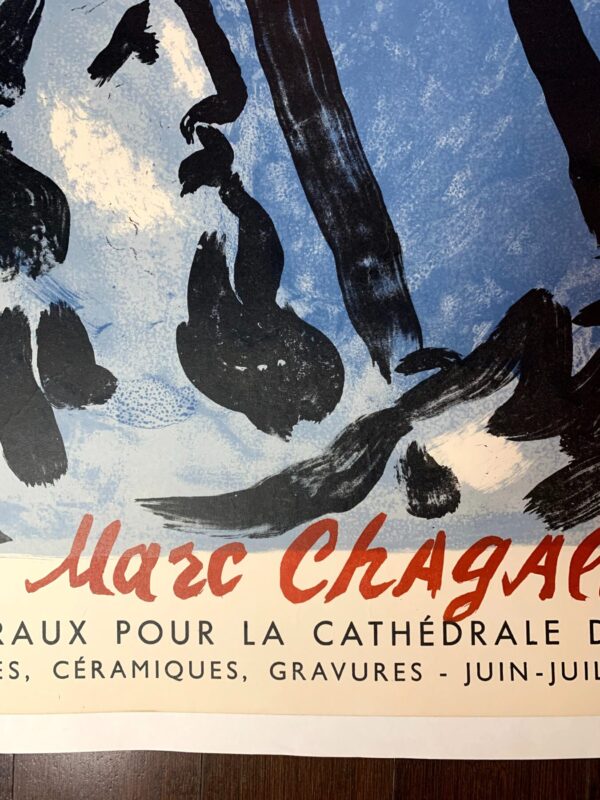 Reims-Musée Des Beaux-Arts - Signed By Artist Marc Chagrill (1960) 20.75x30.75 French Museum Poster LB - Image 4
