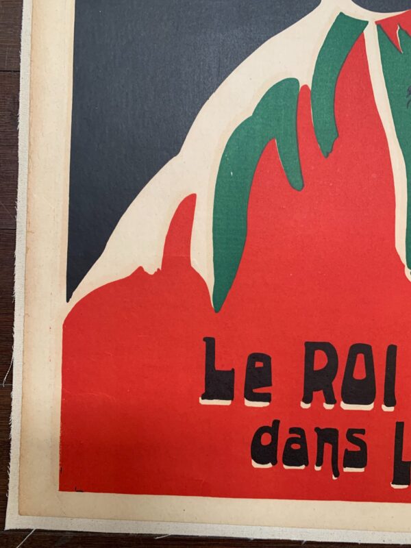Deen - The Red Devil - (1920's) 24.5x33.5 Belgian Motorsport Circus Poster LB - Image 2