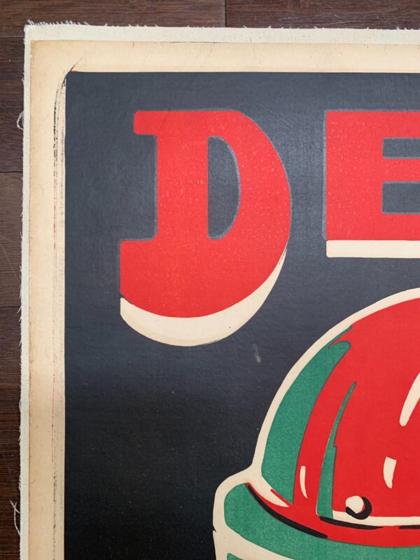 Deen - The Red Devil - (1920's) 24.5x33.5 Belgian Motorsport Circus Poster LB - Image 5