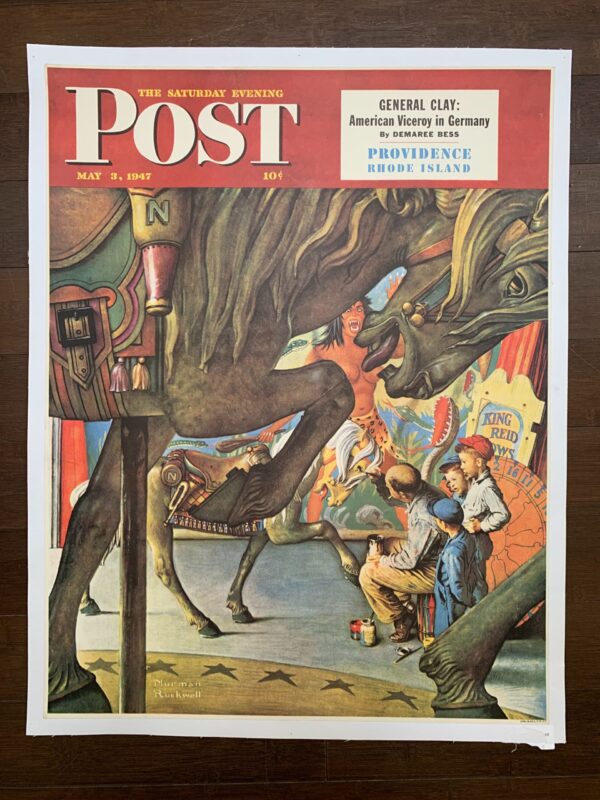Saturday Evening Post - Art By Norman Rockwell (1947) 22x28 US Newstand Poster
