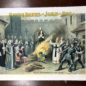 Joan Of Arc - Maude Banks (1890's) 19.5x27.25 US Theater Advertising Poster LB