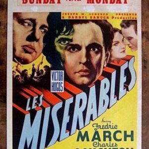 Les Miserables - Charles Laughton (1935) US Window Card Movie Poster