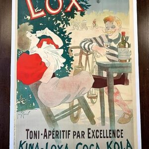 Lox Toni-Apertif - Art By Famed Artist Georges Meunier (1895) 33.75x48.375 French Chromolithograph Poster LB