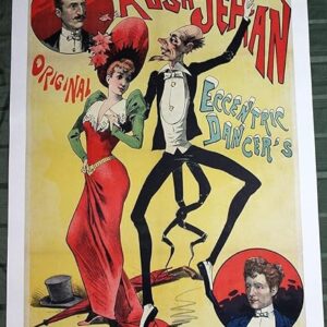 Miss Rosa Et Jehan By Alfred Choubrac (1890) 32.75x47.2 French Advertising Poster LB
