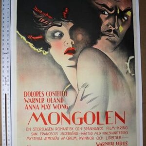 Mongolen aka Old San Francisco (1931) 39x27.5 Swedish Movie Poster LB
