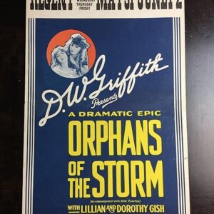 Orphans Of The Storm (1921) US Window Card Movie Poster