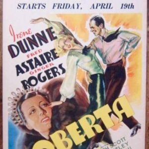 Roberta - Fred Astaire And Ginger Rogers (1935) US Window Card Movie Poster