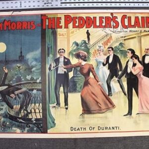 Sam Morris In The Peddler's Claim (c.1900) 42x28 Theater Poster