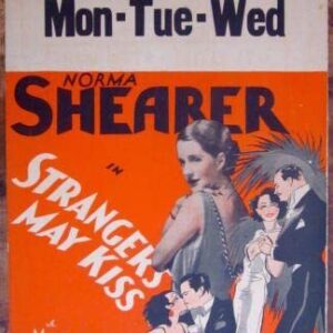 Strangers May Kiss - Norma Shearer (1931) US Window Card Movie Poster