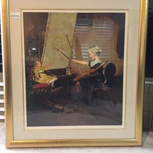 The Artist's Daughter - Art By Norman Rockwell - Framed