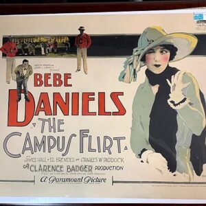 The Campus Flirt - Bebe Daniels (1926) US Half Sheet Movie Poster - Very Rare!