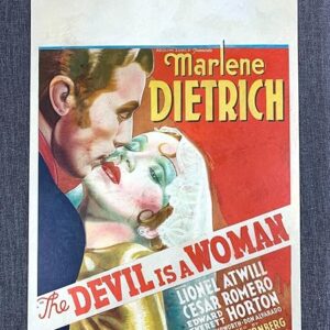 The Devil Is A Woman - Marlene Dietrich (1935) US Window Card Movie Poster