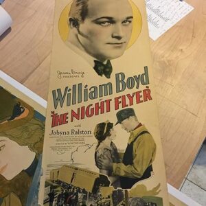 The Night Flyer - William Boyd (1928) US Insert Movie Poster