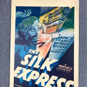 The Silk Express - Dir. Ray Enright (1933) US Window Card Movie Poster