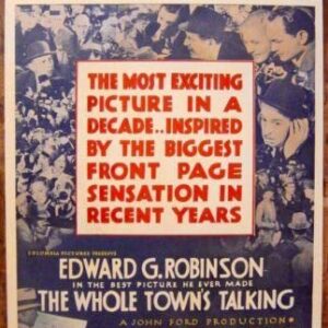 The Whole Town's Talking - Edward G. Robinson (1935) US Window Card Poster