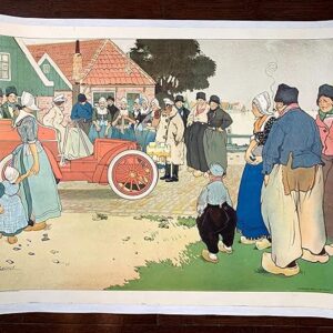 Voitures Germain/Sagot - Art By Henry Cassiers (1902) 21.25x27.875 French Advertising Poster LB