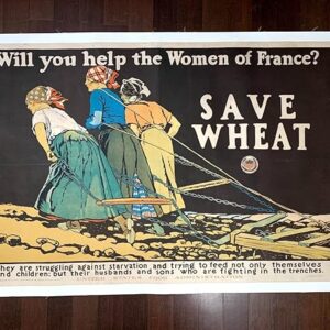 Will You Help The Women Of France? - Art By E. Penfield (1898) 36.5x26 US WWI Poster LB