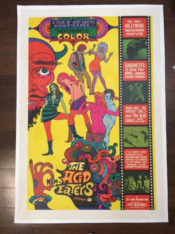 The Acid Eaters - Psychedelic (1968) US One Sheet Movie Poster LB